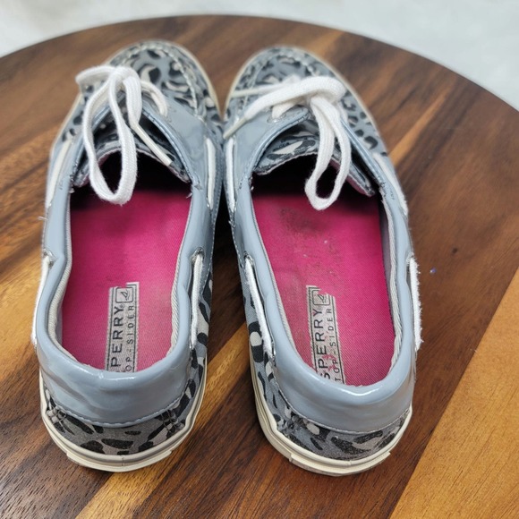 Sperry Top Sider Gray/Black Animal Style Shoes 8M - Picture 7 of 7